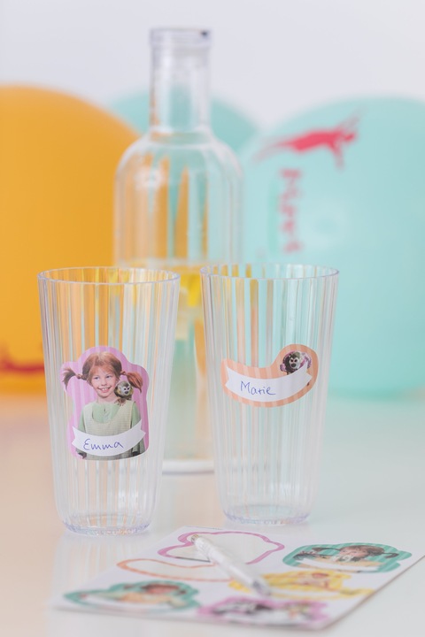 Produktbild DH-Konzept Stickers mit Namensfeld Pippi Langstrumpf für Ihre Gläser