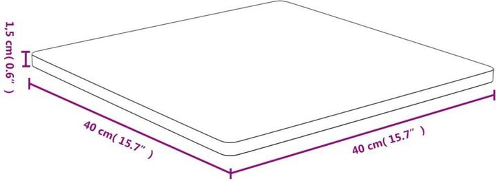 Actual product image VidaXL Douglas (40 x 40 x 1.5 cm)