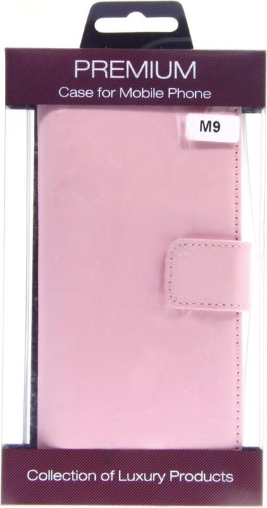 Produktbild OEM Slim Leather Book Case for HTC M9 - pink 4250710561469 (HTC One M9, HTC One M9s)