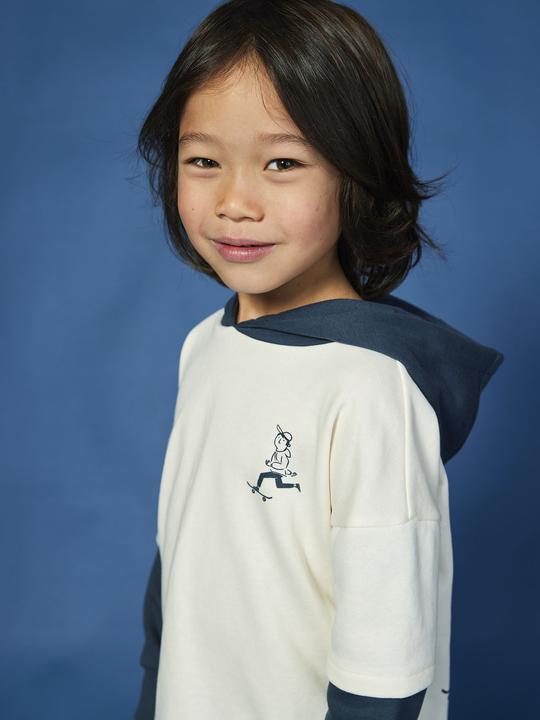 Actual product image Vertbaudet Jungen Kapuzensweatshirt mit Prints, Lageneffekt (86)