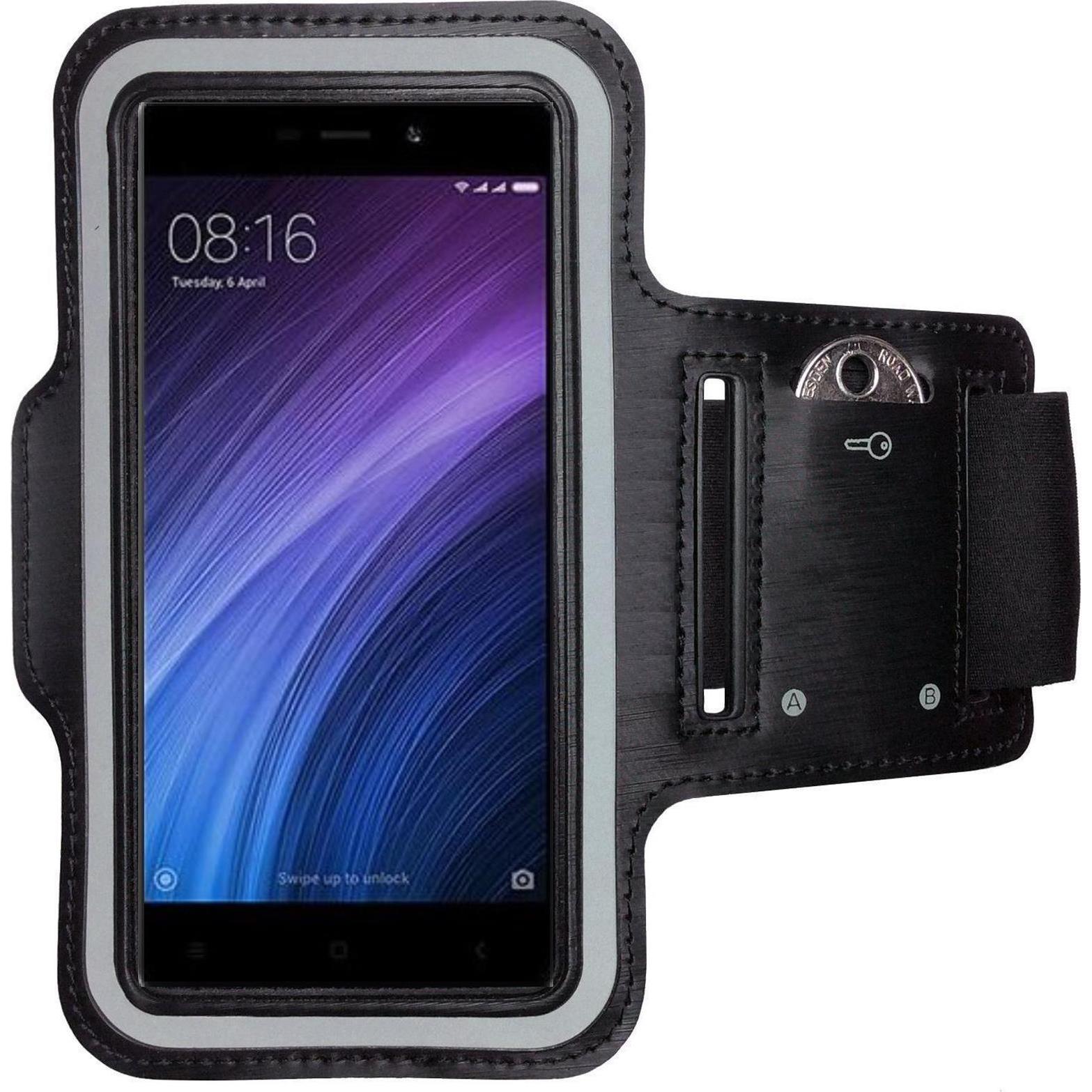CoverKingz Sportarmband für Xiaomi Redmi 4A, Smartphone Sportarmband, Schwarz