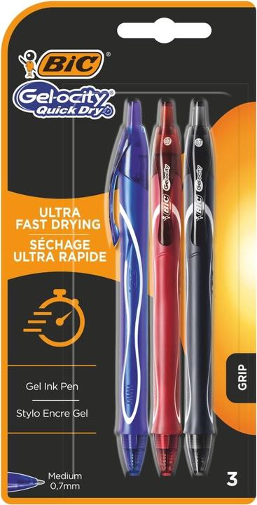 Produktbild Bic Gelschreiber (Blau, Schwarz, Rot, 3 x)