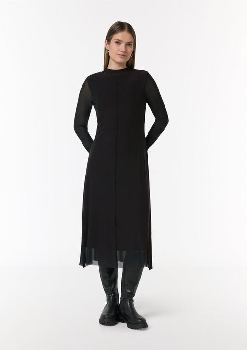 Produktbild Comma Kleid Hochgeschlossenes Midi-Kleid aus Mesh (42)