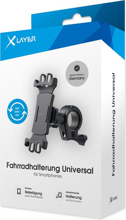 Actual product image Xlayer Universal bike mount for smartphones, black