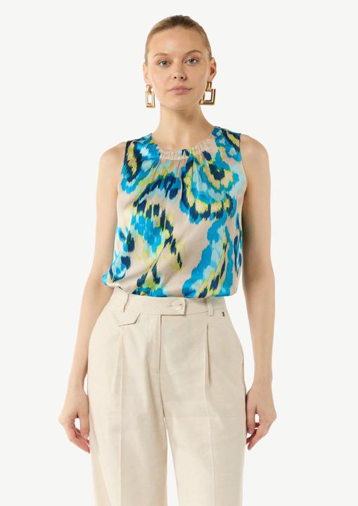 Produktbild Comma Bluse Ärmelloses Blusenshirt aus Viskose (40)