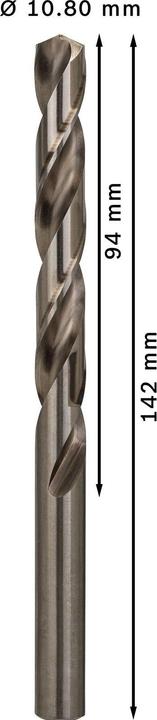 Image du produit Bosch Professional Zubehör Foret hélicoïdal PRO Metal HSS-G, 10,8 x 94 x 142 mm (10,8 mm)