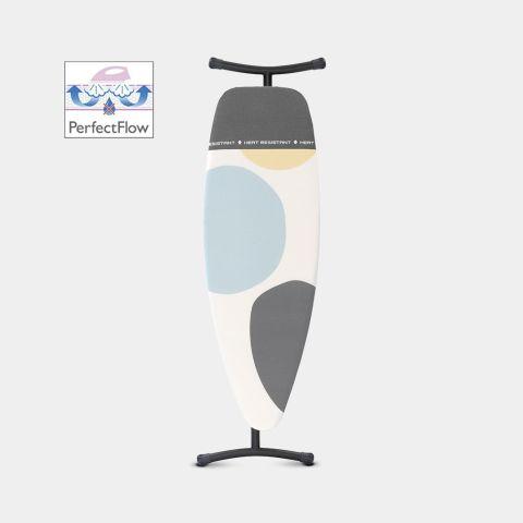 Image du produit Brabantia Table à repasser Spring Bubbles avec repose-fer à vapeur (135 x 45 cm)