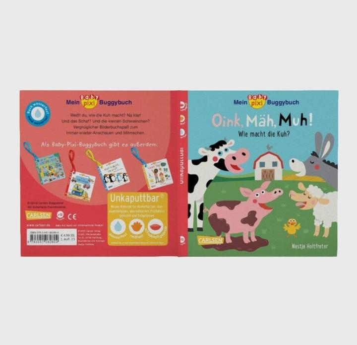 Produktbild Baby Pixi Mein Baby-Pixi-Buggybuch: Oink, Mäh, Muh! (Deutsch)