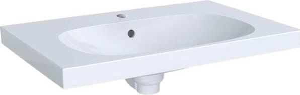 Actual product image Geberit Keramag / Acanto 75 cm washbasin white Keratec 500622018 (480 mm, 750 mm)