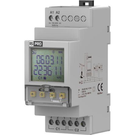RS PRO Zeitrelais, DIN-Schienen, 0.1  1800s, 190, Relais