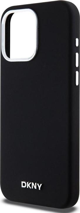 Actual product image DKNY DKHMP15XSMCHLK iPhone 15 Pro Max 6.7" czarny/black hardcase Liquid Silicone Small Metal Logo Ma (Apple iPhone 15 Pro Max)