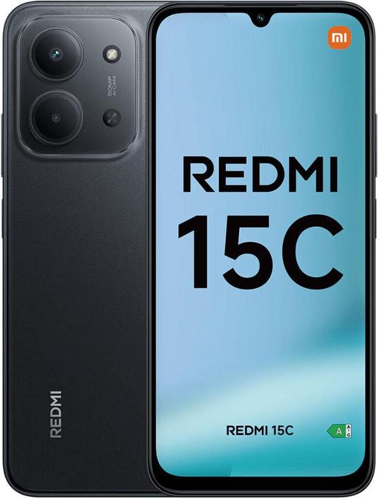 Actual product image Xiaomi Redmi 15C (256 GB, Midnight Black, 6.90", Dual SIM, 4G)