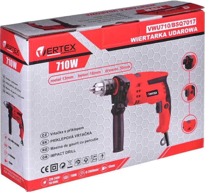 Actual product image Vertex impact drill 710W (Impact drill)
