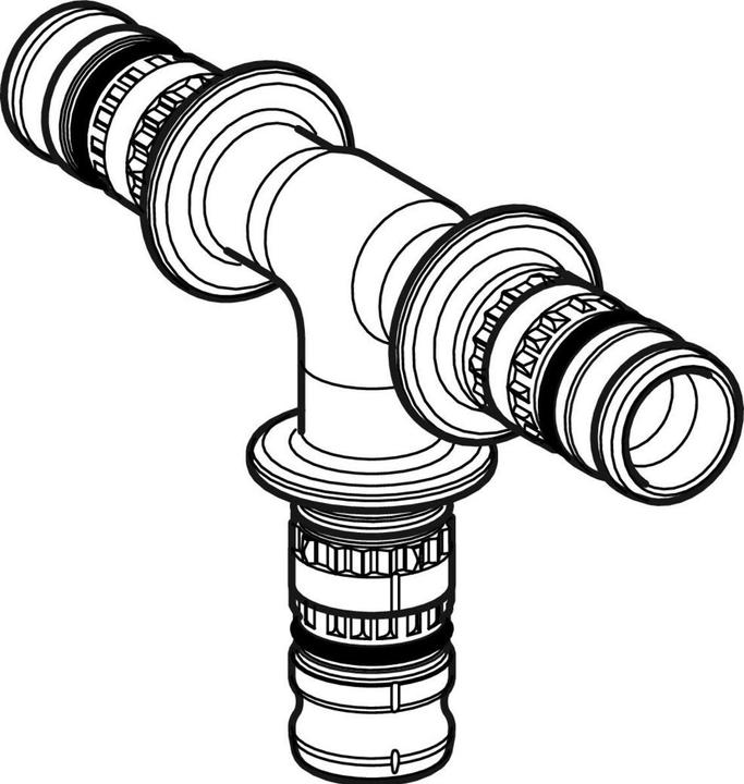 Actual product image Geberit Tee Mepla 26mm (T-connection)