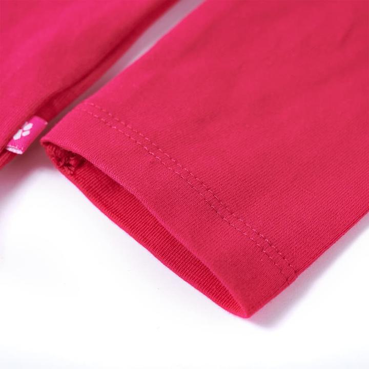 Immagine prodotto VidaXL Camicia a maniche lunghe per bambini rosa brillante 128,Materiale: 95 % cotone (128)