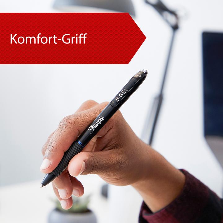 Actual product image Sharpie Gel pen 0.7 mm, 3 pieces (Blue, Black, Red, 3 x)