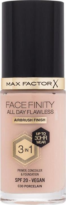 Immagine prodotto Max Factor Facefinity Fondotinta All Day Flawless 3 In 1 C30-Porcelain 30ml (Porcellana C30)