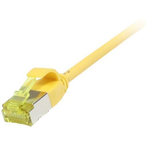 Synergy 21 Patchkabel RJ45 CAT6A 500Mhz 1.5m gelb U/FTP slimline rund d 3.8mm - Netzwerk - CAT 7 cab (U/FTP, CAT6a, 1.50...
