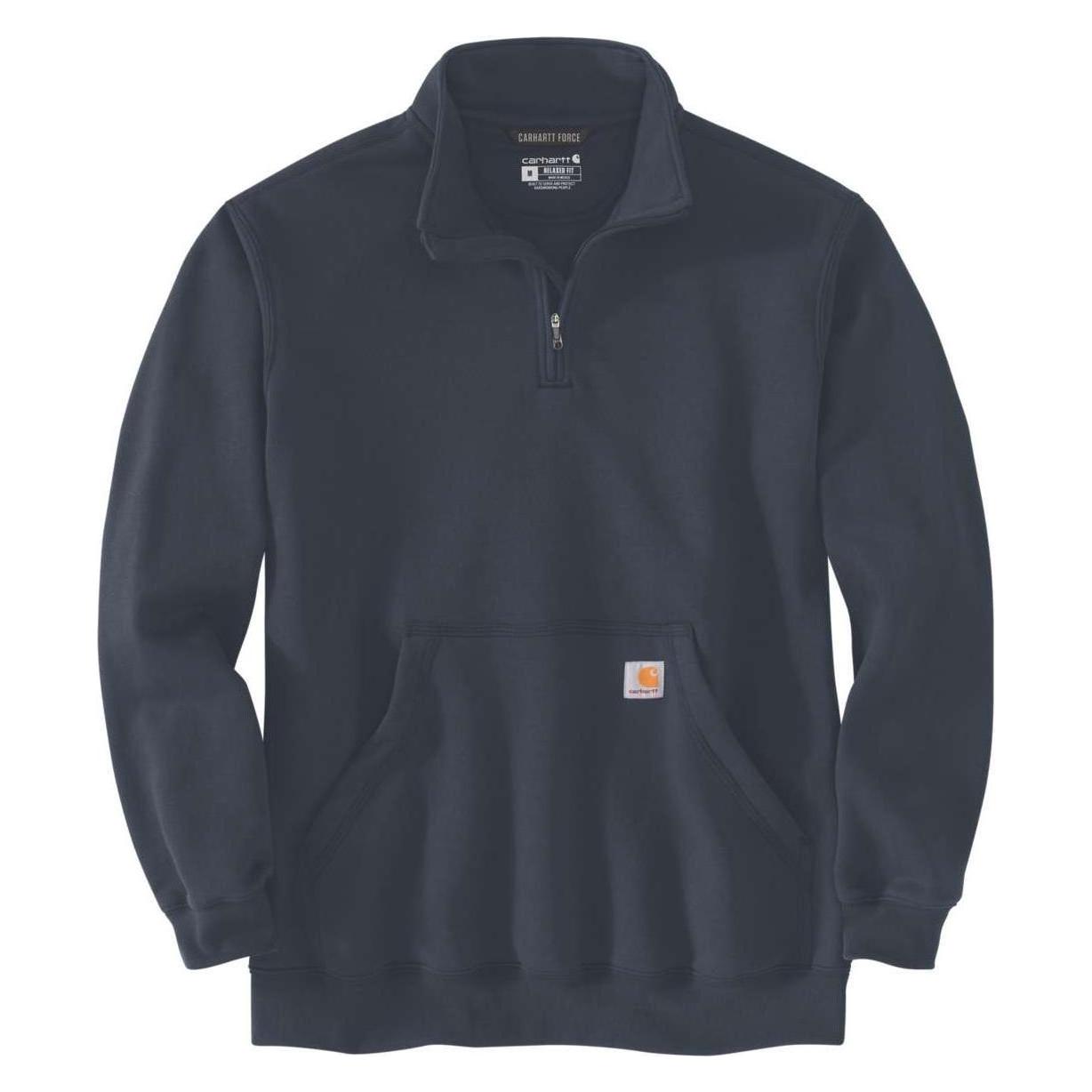 Carhartt, Herren, Pullover, Bluza Quarter Zip Midweight Mock New Navy, Blau, (Xl)