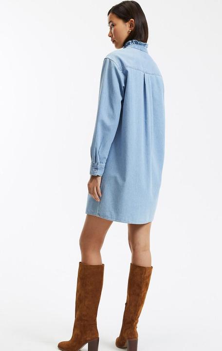 Immagine prodotto La Redoute Collections Abito corto in denim con colletto a balze (32)