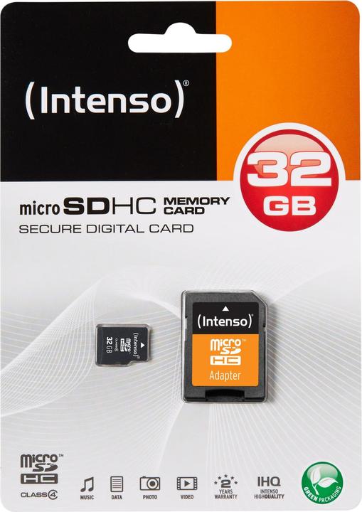 Productafbeelding Intenso microSD Klasse 4 (32 GB, microSDHC)