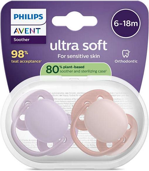 Produktbild Philips Avent Pacifier SCF091/43 ultra soft (2 x, 6 - 18 Monate)