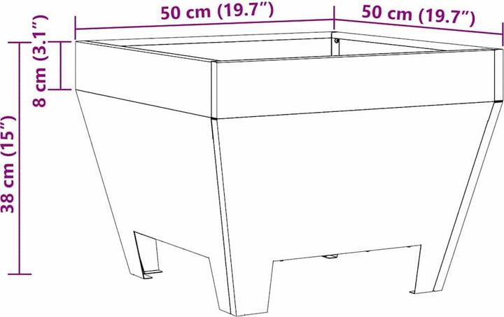 Produktbild vidaXL Feuerplatzabdeckung (80 cm)