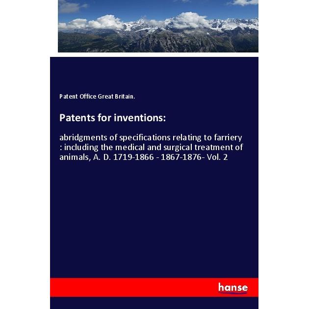 Patents for inventions:, Fachbücher