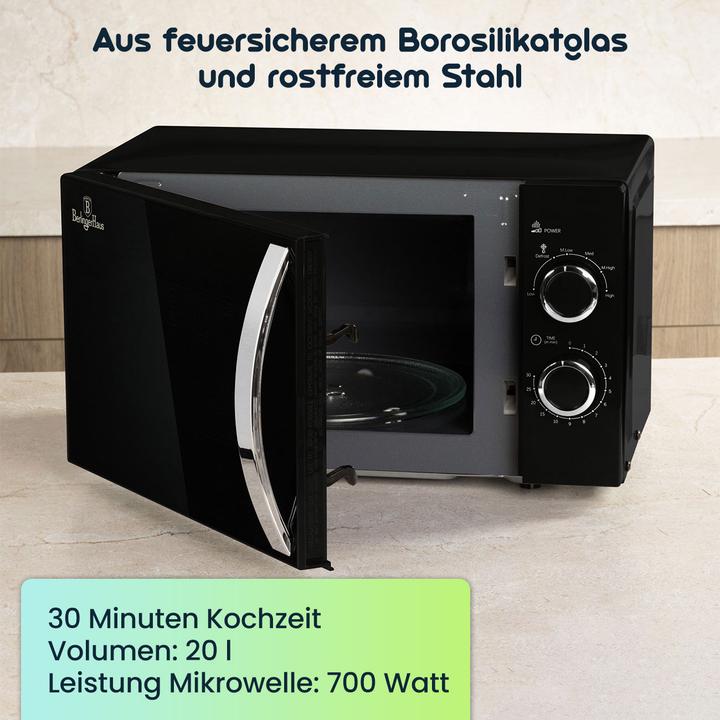 Productafbeelding BerlingerHaus Mikrowelle mit Auftau-Funktion (20 l)