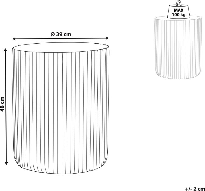 Produktbild Beliani Amaro (39 x 39 x 48 cm)