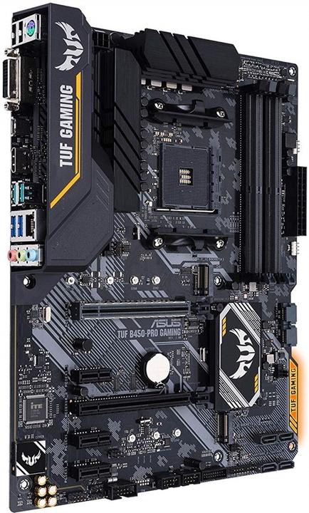 Produktbild ASUS TUF B450-PRO GAMING AM4 B450 (AM4, AMD B450, ATX)