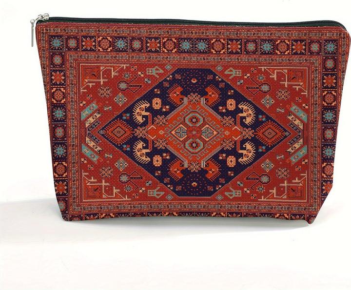 Immagine prodotto Only-Bags.Store Bohemian Persian Print Cosmetic Pouch| Haltbar, leicht, wasserdicht Polyester Make-up Tasche mit