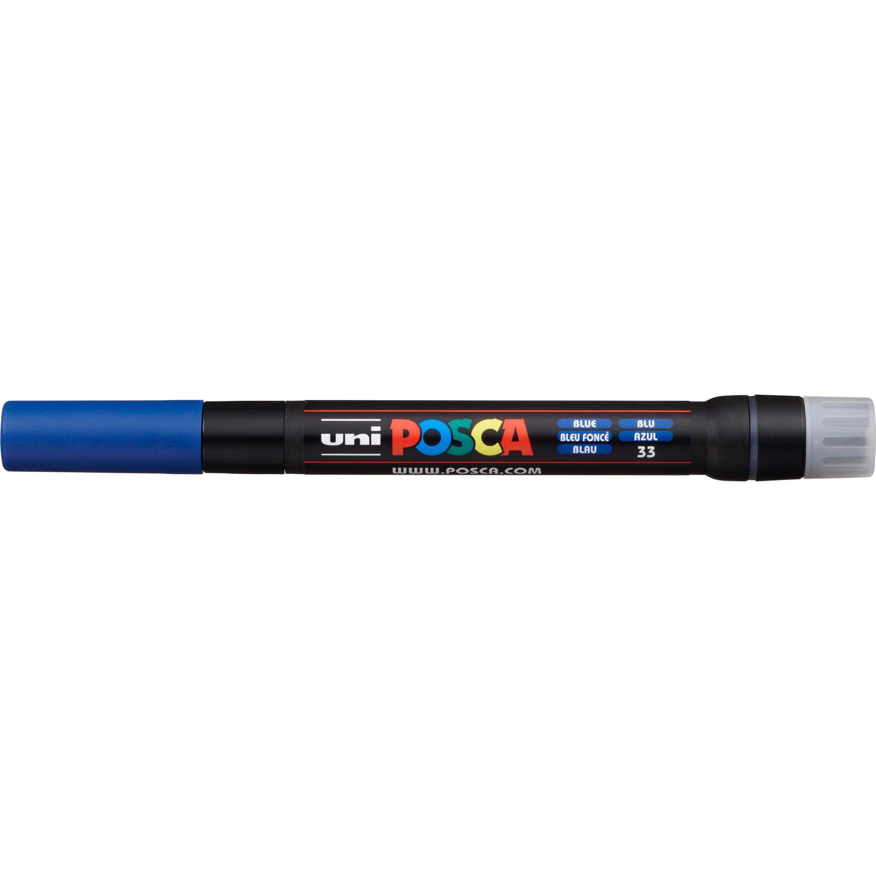 Posca, Marker, Marker Pinselspitze (Blau, 10 mm, 1 x)