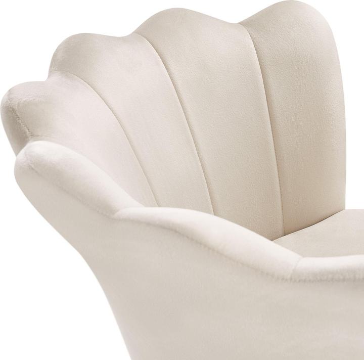 Actual product image tectake Desk chair Stella velvet, upholstered,double castors (47 - 57 cm)