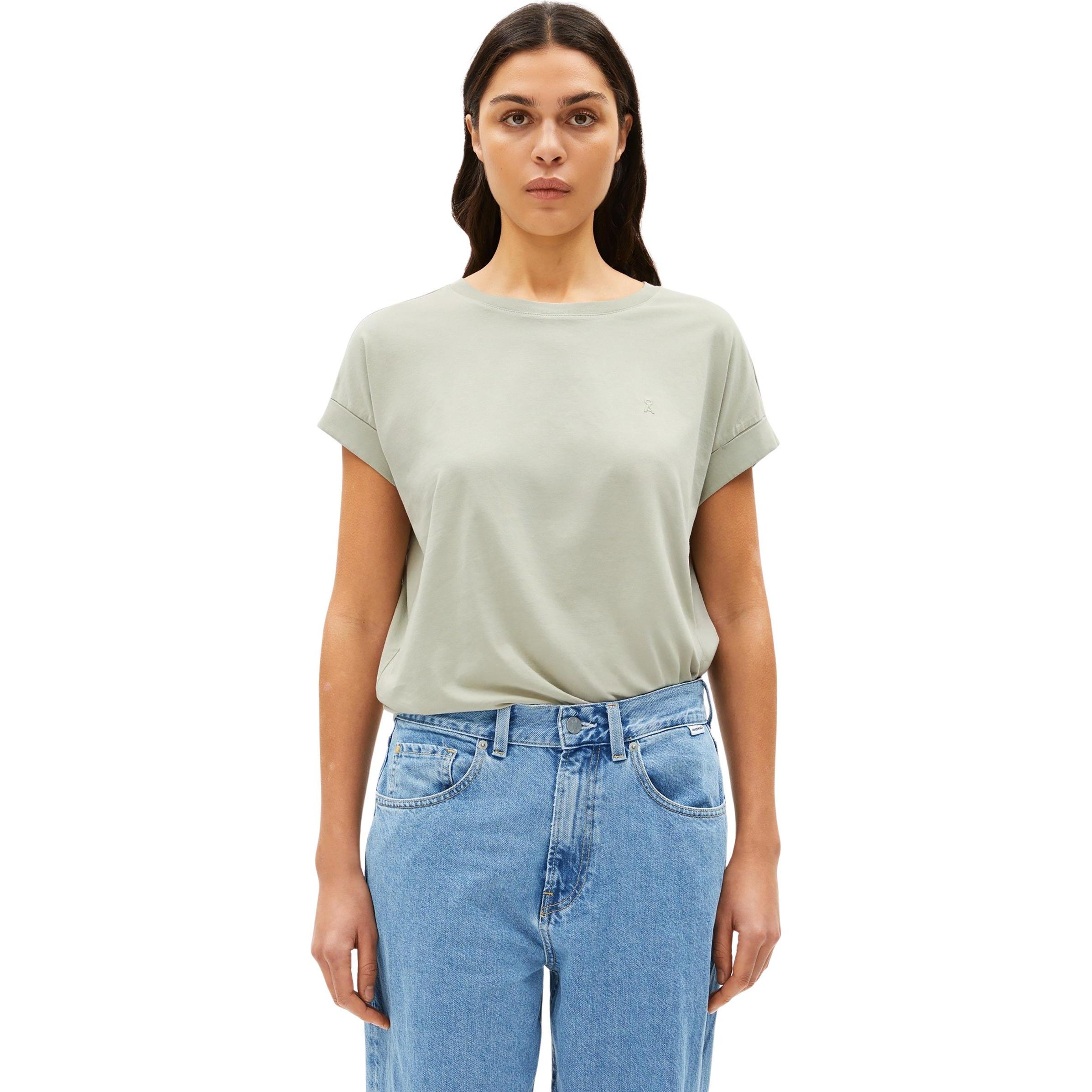 Thumbnail - Armedangels, Damen, Shirt, Women's Idaa Logo, Grün, (L)