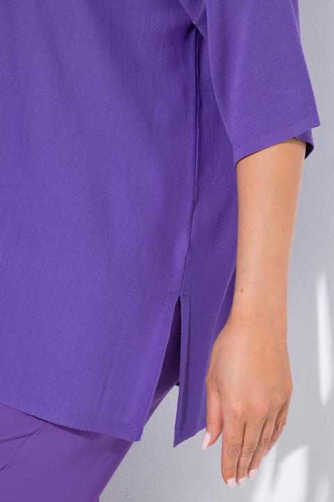 Produktbild Ulla Popken Pullover, Oversized, V-Ausschnitt, Halbarm (56)