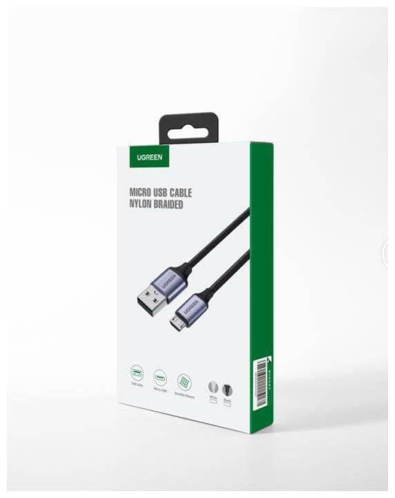 Actual product image Ugreen Micro USB to USB-A 2.0 Cable (1 m, USB 2.0, 18 W)