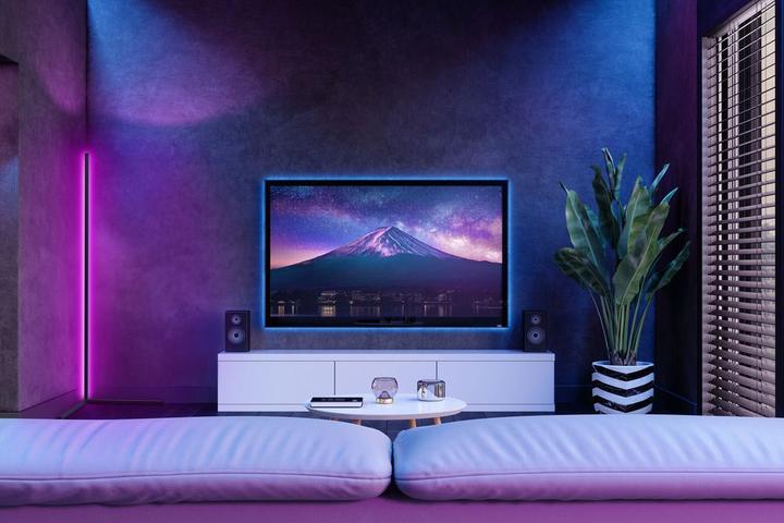 Actual product image Ansmann LED floor corner light RGB (280 lm)