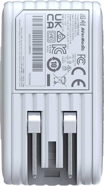 Produktbild AVerMedia Ladedock, Core GO (GC313) White, 100W GaN, HDMI