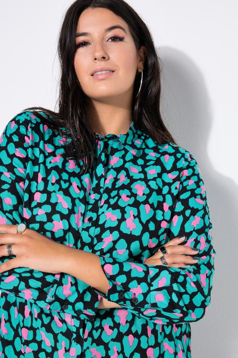 Immagine prodotto Studio Untold Camicia dal taglio dritto e ampio con colorato design leopardato (58, 60)