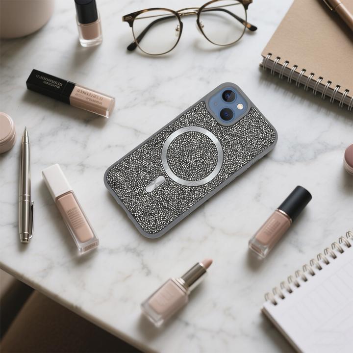 Image du produit Cadorabo Coque pour Apple iPhone 13 / 14 Paillettes Scintillant Design (Apple iPhone 13)