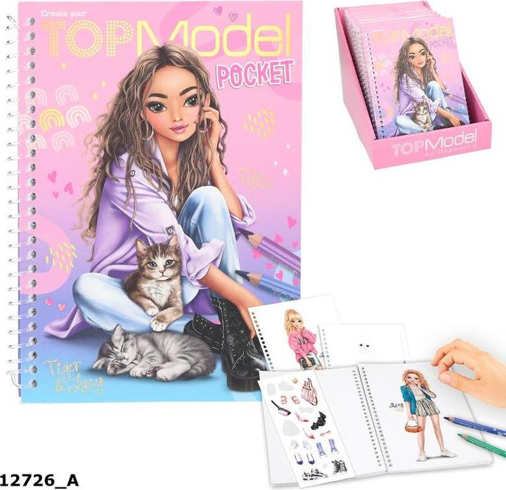 Produktbild Top Model Pocket Colouring Book