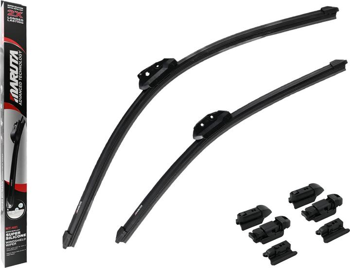 Maruta Windscreen wiper SET 550 mm / 475 mm for windscreen, aero-dynamic optimised wiper blades made of wa