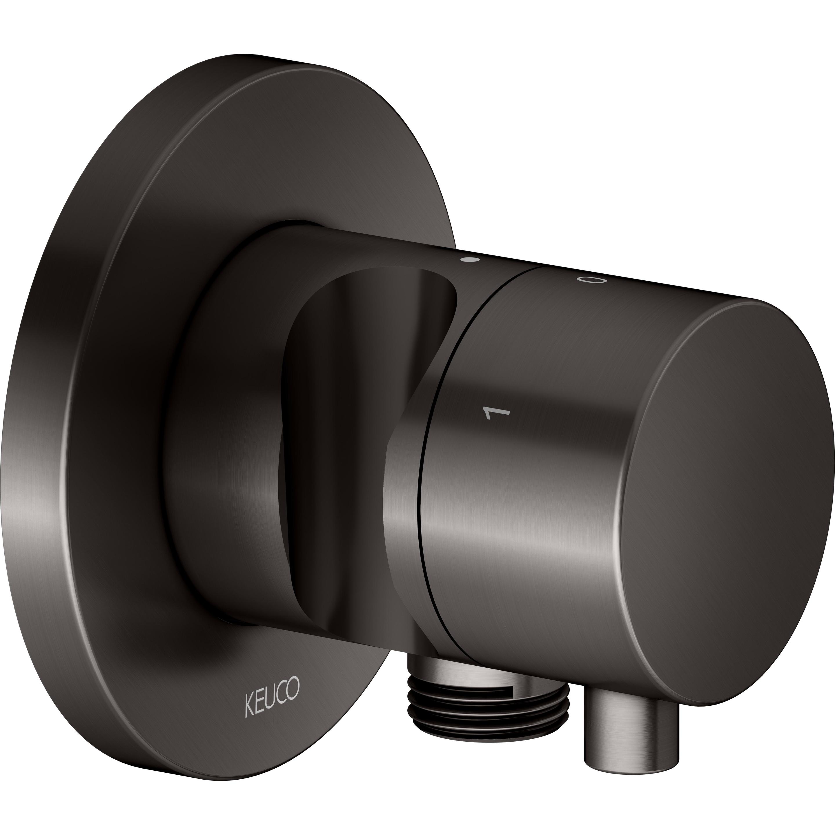 Keuco, Badarmatur, IXMO Umstellventil UP 3 Verbraucher, Schlauchanschluss, Comfort Griff und Brausehalter, mit Ab