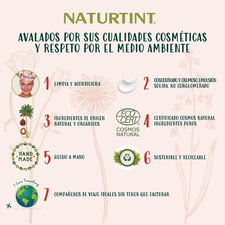 Actual product image Naturtint Solid + Strength Shampoo and Conditioner (Solid shampoo, 75 g)