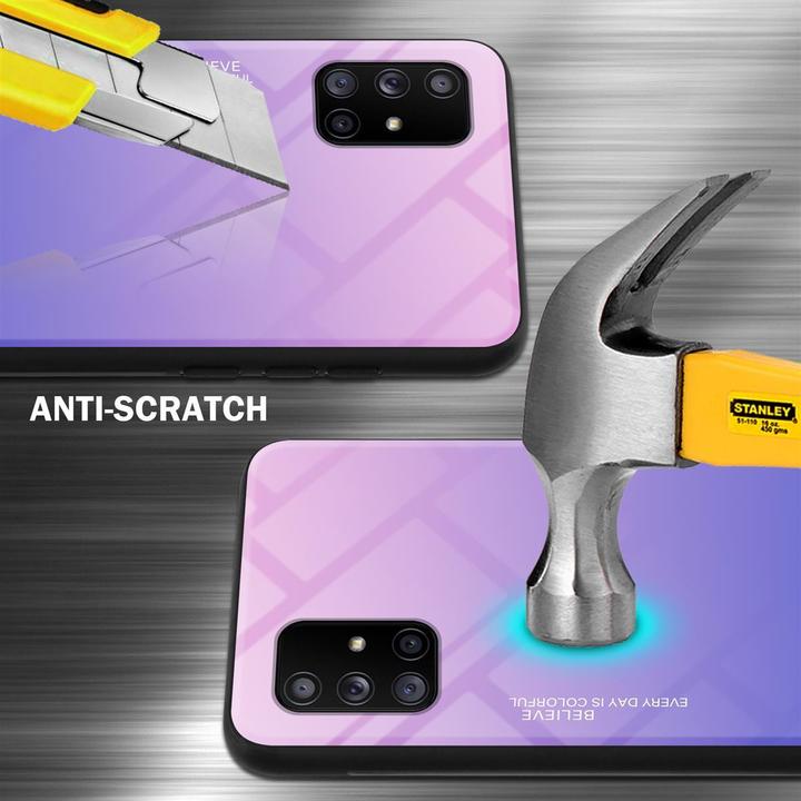 Produktbild Cadorabo TPU 2 Farben Glas Cover (Samsung Galaxy A71 5G)