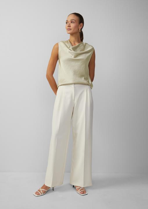 Produktbild S.Oliver Bluse Ärmellose Satinbluse mit Wasserfall-Ausschnitt (42)