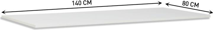 Actual product image Contini Table top height-adjustable office desk (140 x 80 cm)