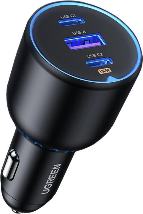 Actual product image Ugreen Fast Car Charger 130W 90413 2xUSB-C PD+USB-A