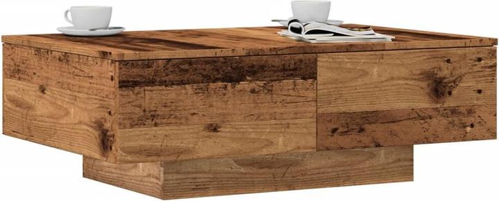 Actual product image vidaXL Couchtisch Beistelltisch Wohnzimmertisch Kaffeetisch Altholz-Optik (90 x 60 x 31 cm)